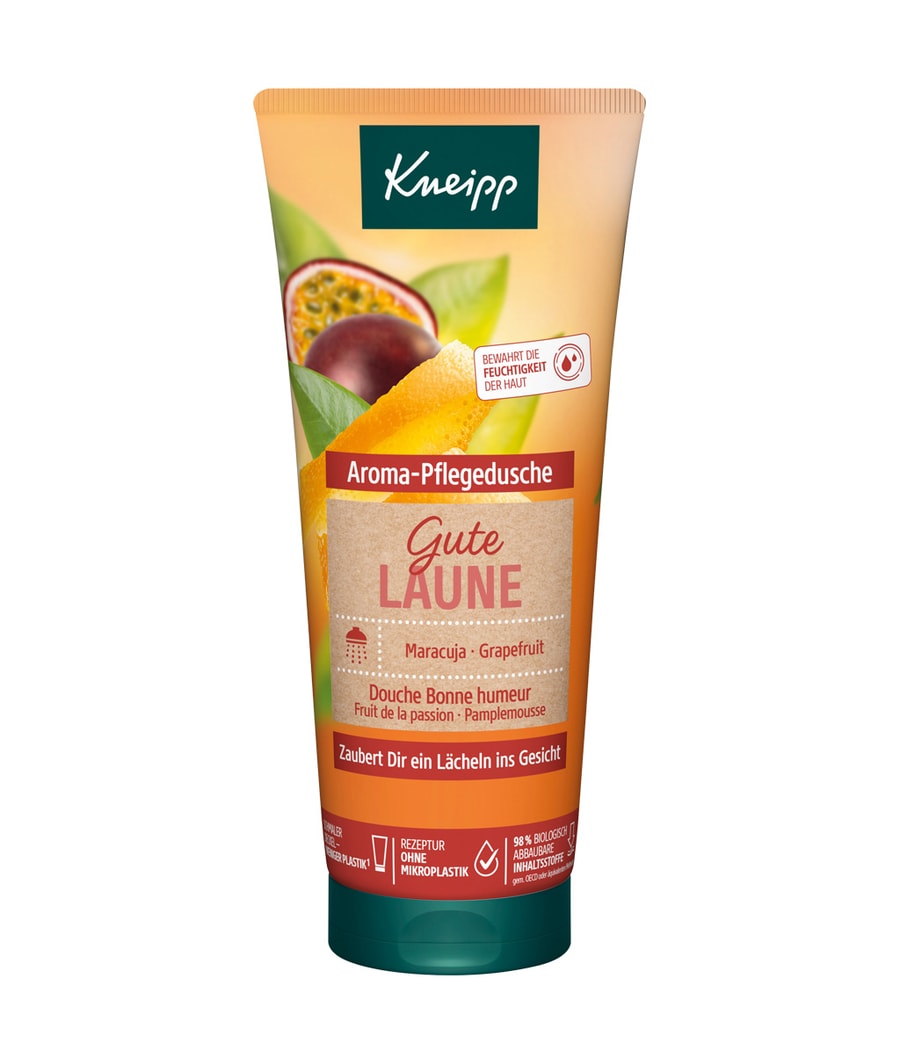 Гель для душа Kneipp Gute Laune Maracuja - Grapefruit, 200 ml
Гель для душа Kneipp Gute Laune Maracuja - Grapefruit, 200 ml