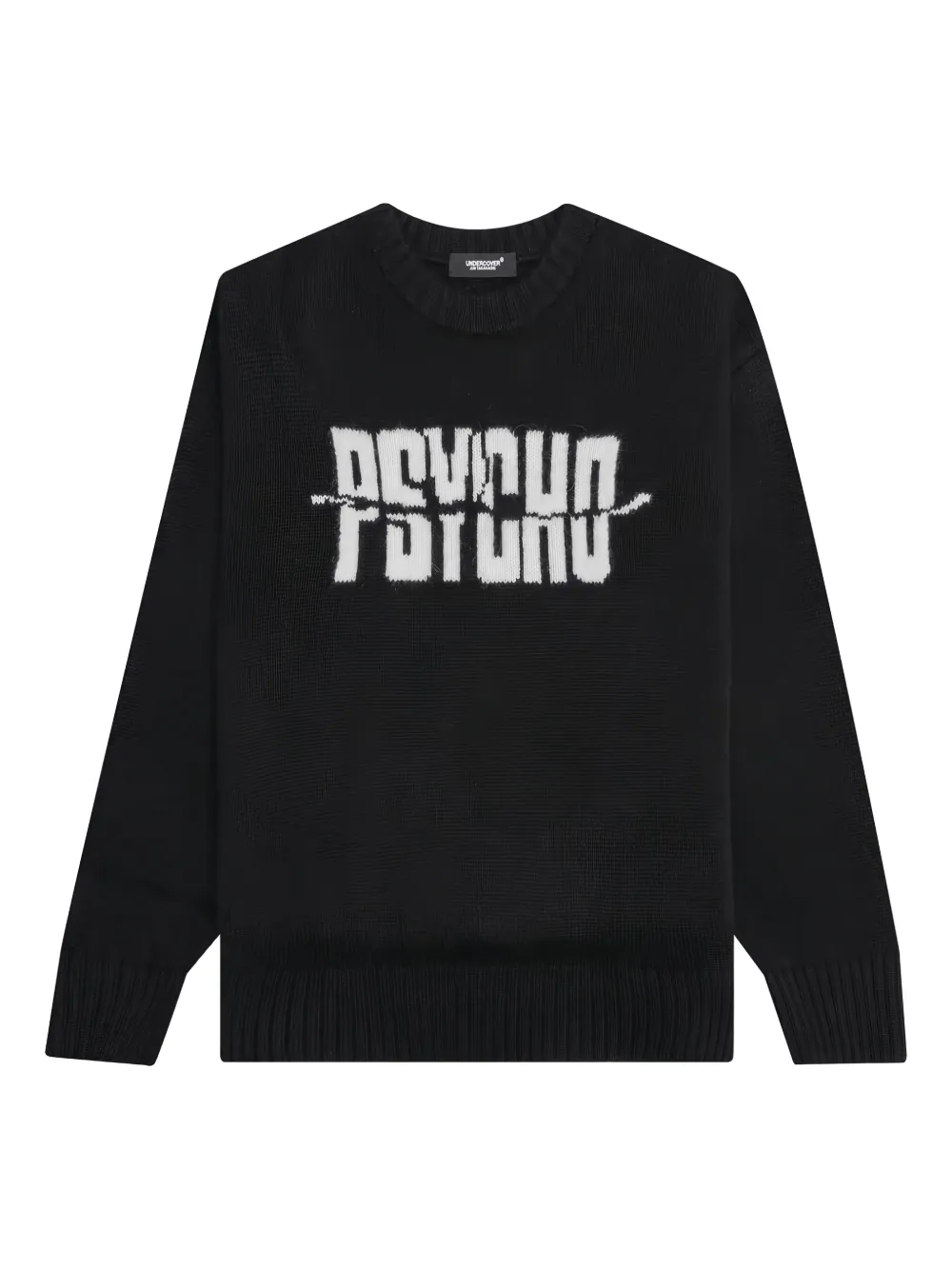 Трикотажный свитер в стиле психо Undercover, черный
Трикотажный свитер в стиле психо Undercover, черный