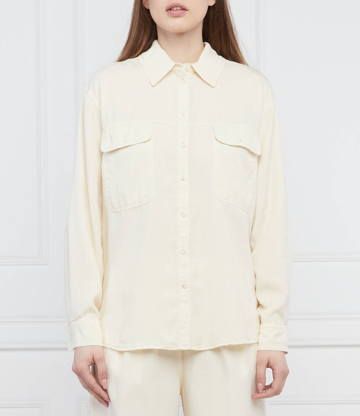 Рубашка Patrizia Pepe regular fit, кремовый
Рубашка Patrizia Pepe regular fit, кремовый