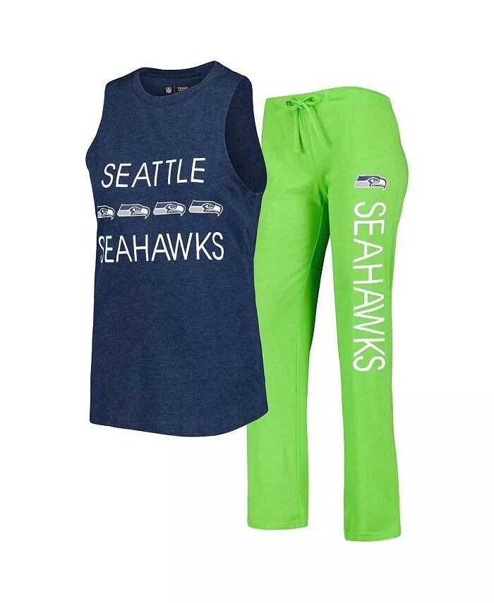 Женский неоновый зеленый, темно-синий комплект для сна Seattle Seahawks Muscle Tank Top и брюки Concepts Sport, мультиколор
Женский неоновый зеленый, темно-синий комплект для сна Seattle Seahawks Muscle Tank Top и брюки Concepts Sport, мультиколор