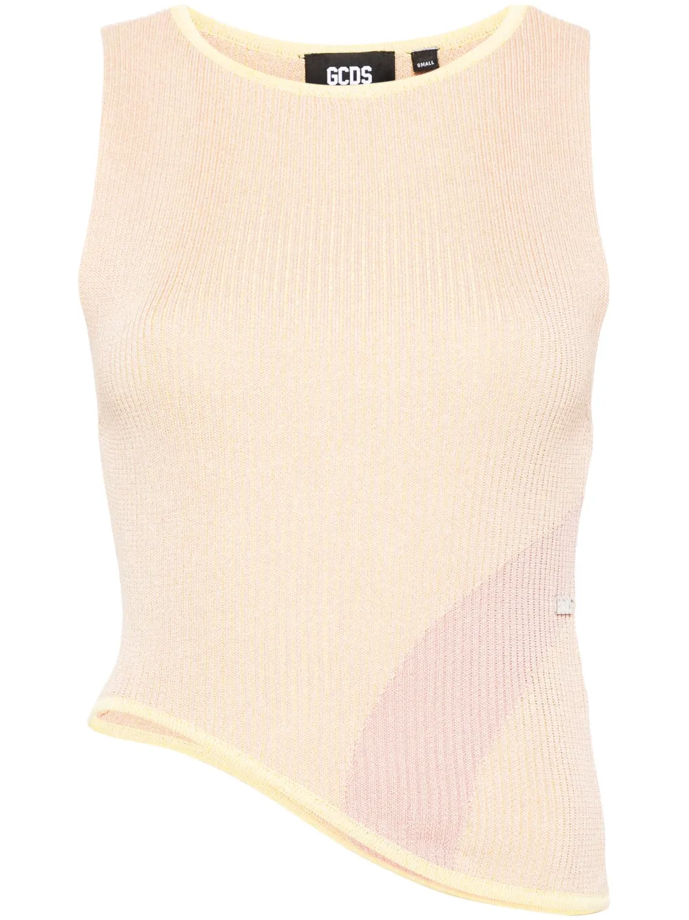 Топ Comma асимметричного кроя в рубчик GCDS, розовый
Топ Comma асимметричного кроя в рубчик GCDS, розовый