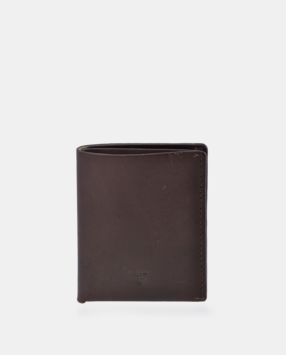 Вертикальный кошелек из матовой кожи коричневого цвета с гравировкой логотипа Emidio Tucci, темно коричневый
Вертикальный кошелек из матовой кожи коричневого цвета с гравировкой логотипа Emidio Tucci, темно коричневый