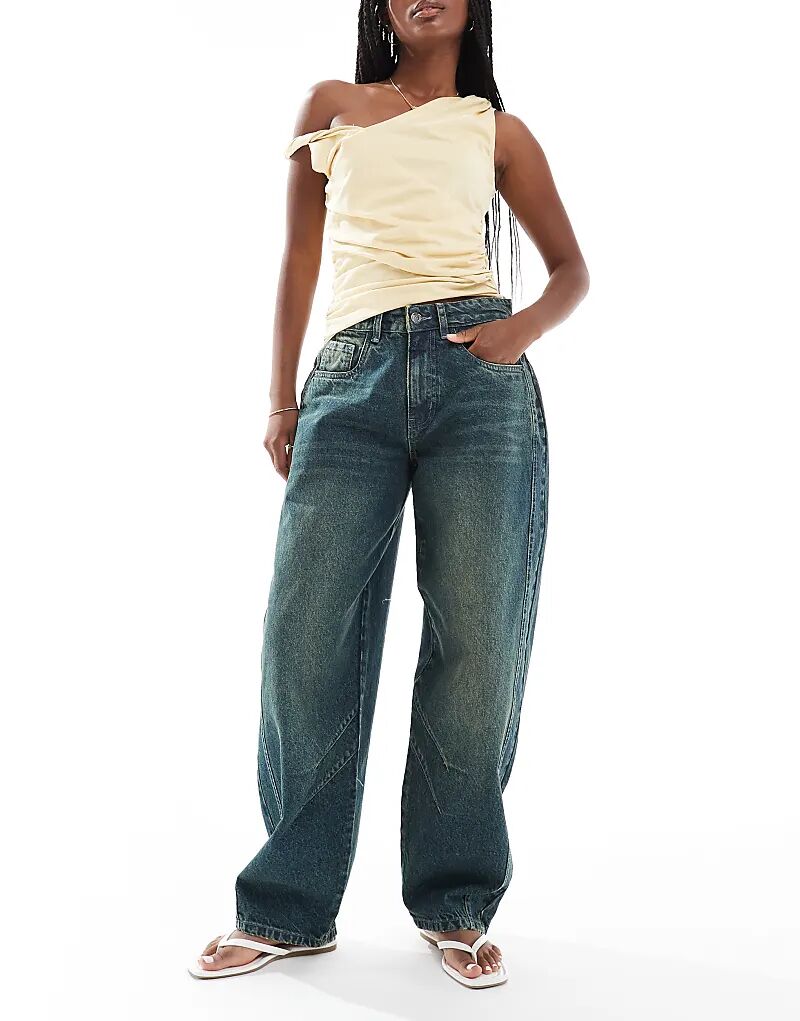 Джинсы-бочонки Daisy Street с низкой посадкой синего цвета
Джинсы-бочонки Daisy Street с низкой посадкой синего цвета