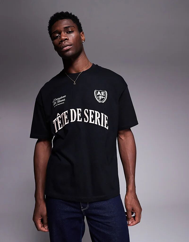 Футболка оверсайз с вышитым спортивным текстом черного цвета ASOS DESIGN
Футболка оверсайз с вышитым спортивным текстом черного цвета ASOS DESIGN