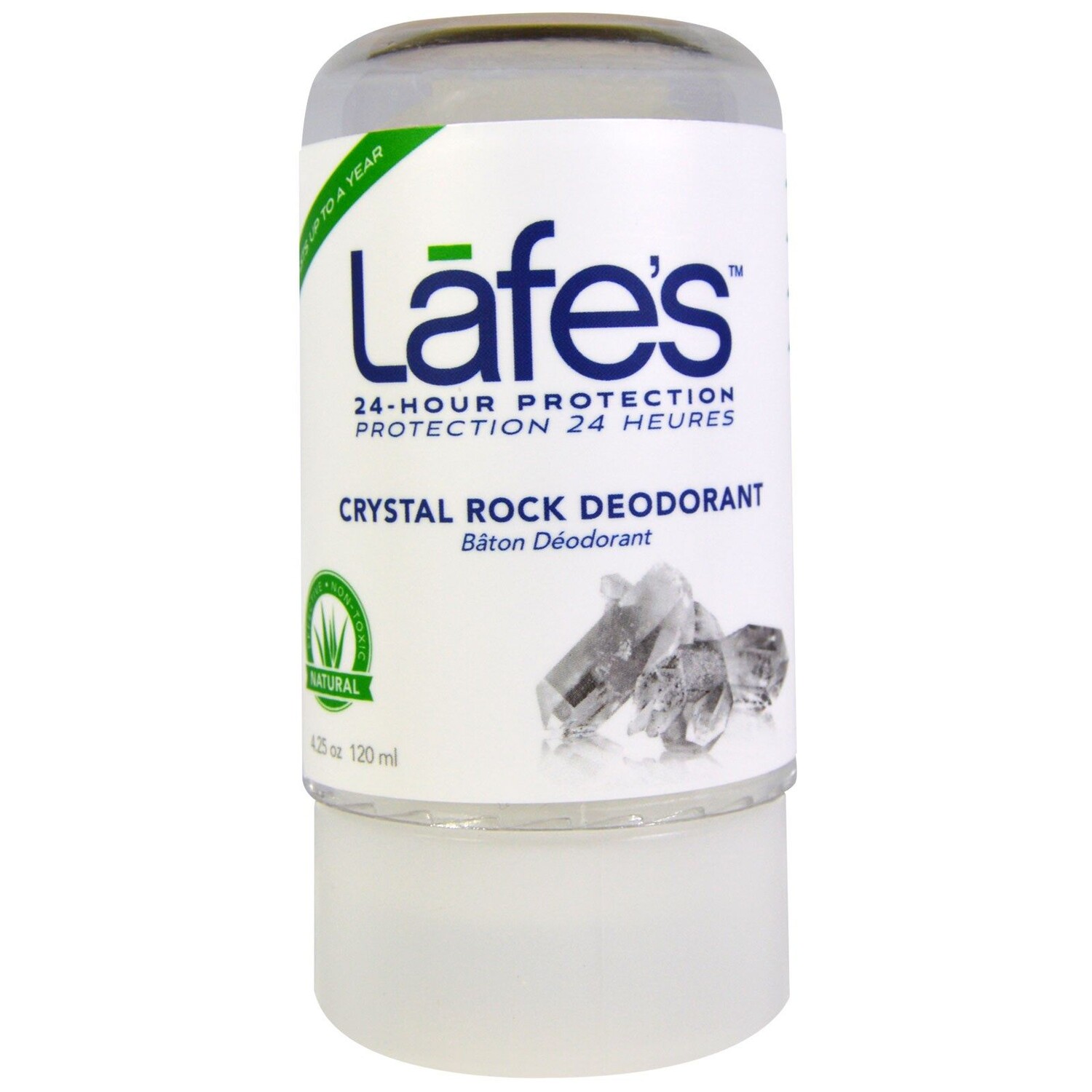 Lafe's Natural Bodycare Crystal Rock Deodorant 4.25 oz (120 g)
Lafe's Natural Bodycare Crystal Rock Deodorant 4.25 oz (120 g)