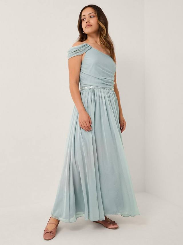 Детское платье для выпускного с пайетками и одним плечом Monsoon, Duck Egg
Детское платье для выпускного с пайетками и одним плечом Monsoon, Duck Egg