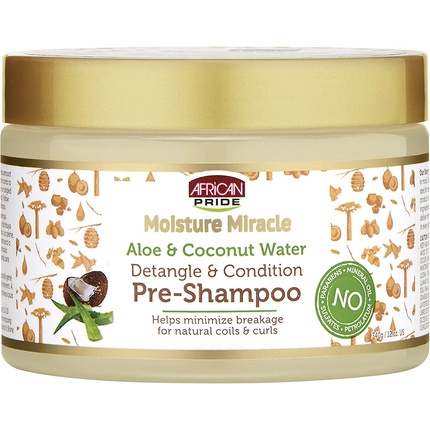 Moisture Miracle Aloe & Coconut Water Распутывающее и кондиционирующее средство перед шампунем 12 унций African Pride
Moisture Miracle Aloe & Coconut Water Распутывающее и кондиционирующее средство перед шампунем 12 унций African Pride