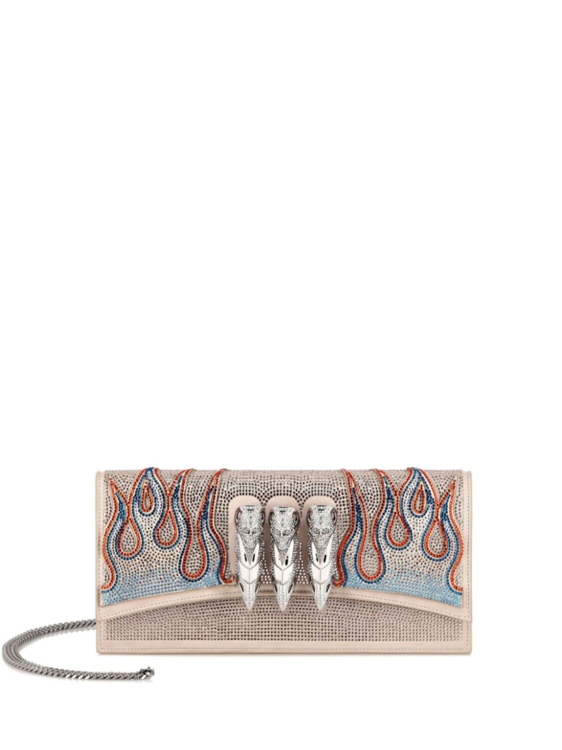 Philipp Plein клатч со стразами, нейтральный
Philipp Plein клатч со стразами, нейтральный