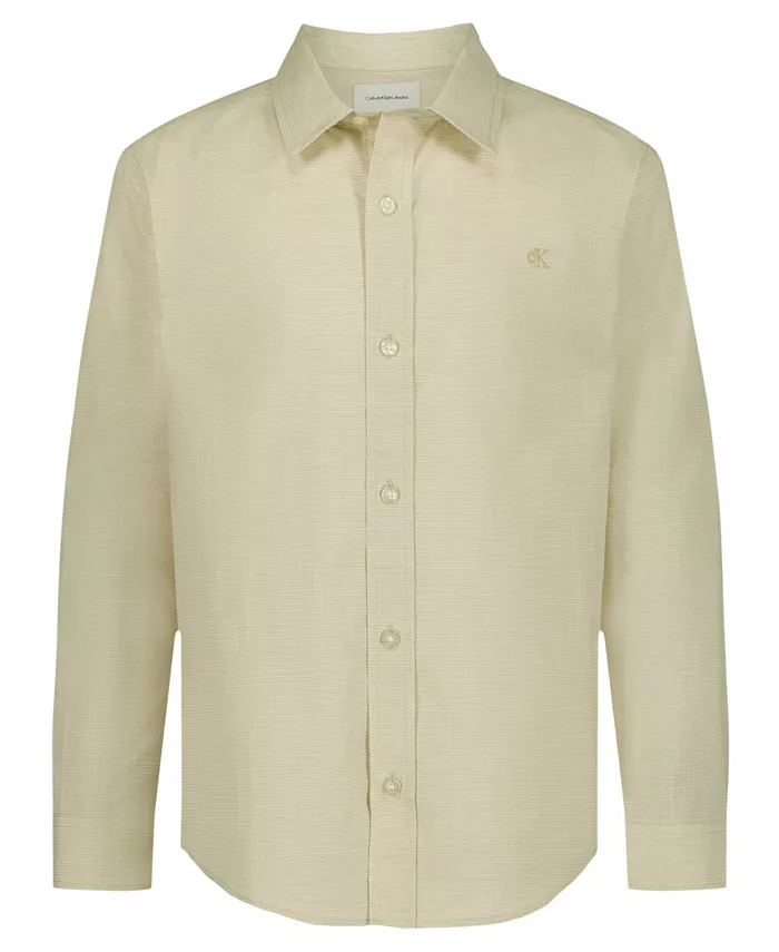 Мальчиковая футболка CK Textured с длинным рукавом для возраста 8-20 лет Calvin Klein, загар/бежевый
Мальчиковая футболка CK Textured с длинным рукавом для возраста 8-20 лет Calvin Klein, загар/бежевый