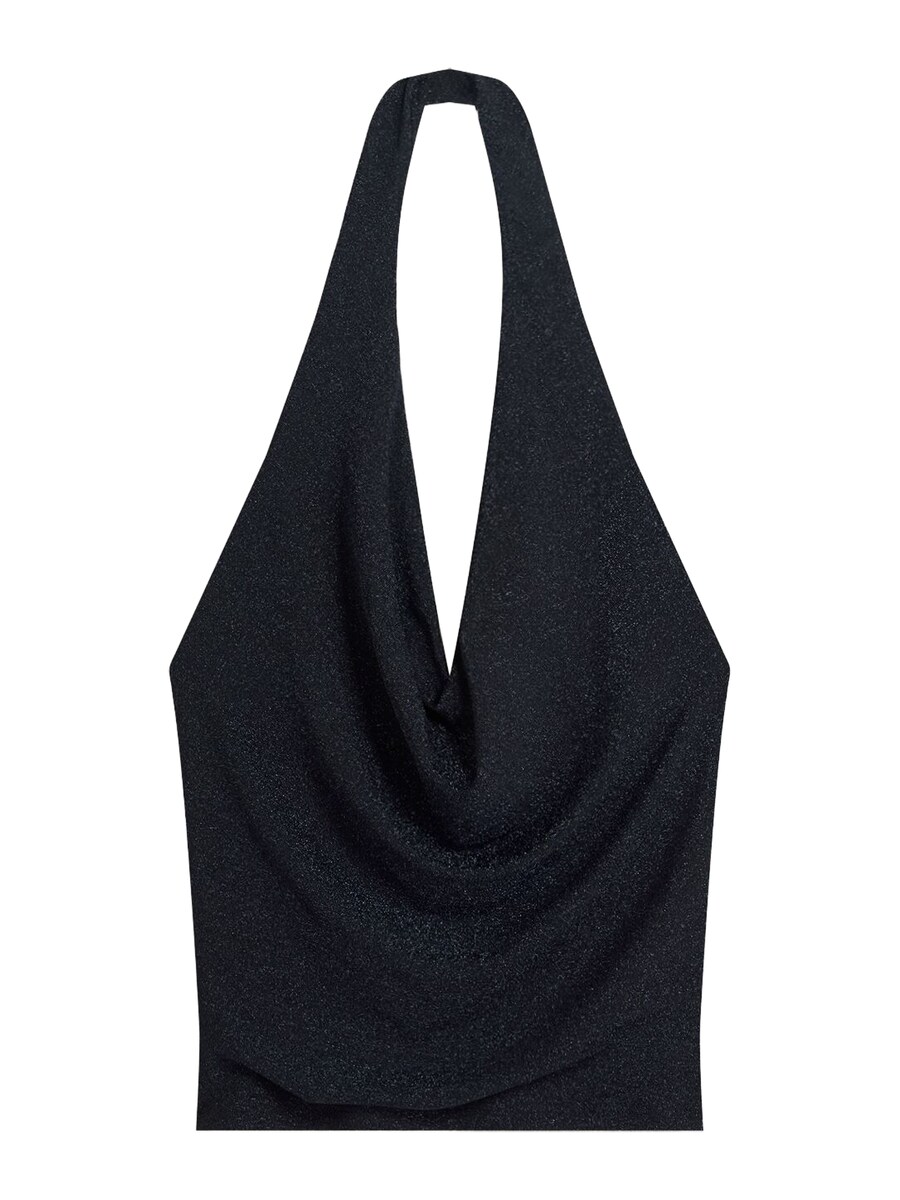 Топ Bershka, Navy 
Топ Bershka, Navy