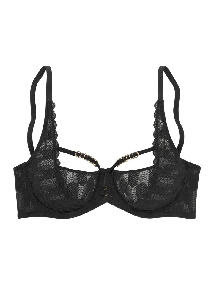 Бюстгальтер на косточках LASCANA, черный
Бюстгальтер на косточках LASCANA, черный