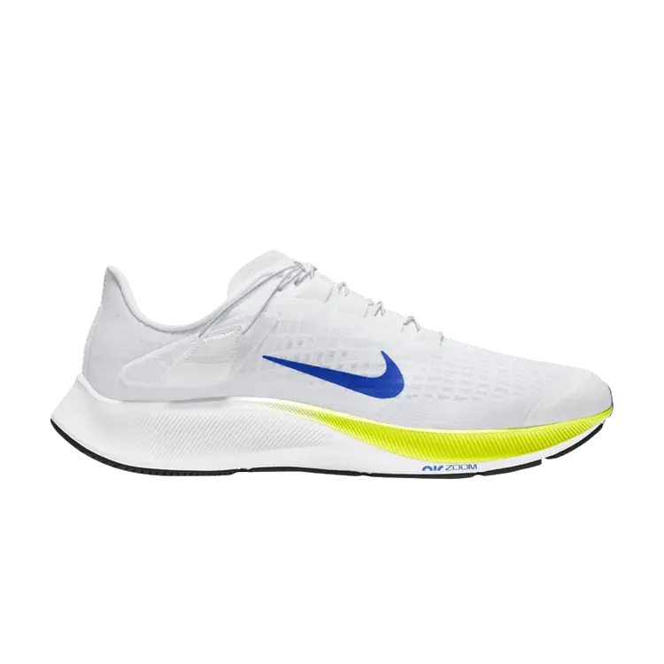 Кроссовки Nike Air Zoom Pegasus 37 FlyEase 'White Racer Blue Cyber', белый
Кроссовки Nike Air Zoom Pegasus 37 FlyEase 'White Racer Blue Cyber', белый