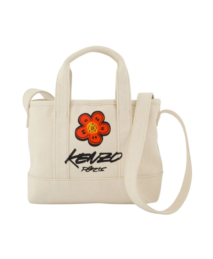 Белая хлопковая сумка через плечо из парусины. Kenzo, белый
Белая хлопковая сумка через плечо из парусины. Kenzo, белый