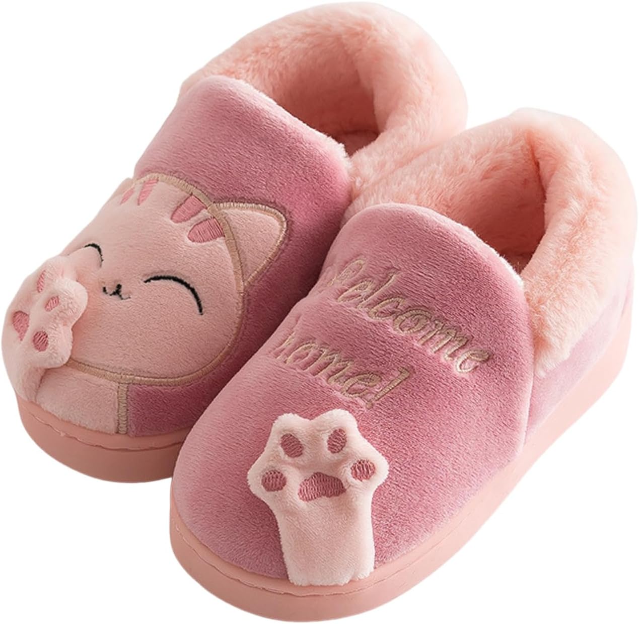 Детские милые мультяшные тапочки IWIHMIV с толстой подошвой, плюшевые, теплые зимние домашние тапочки для девочек и мальчиков, не скользящие, красный
Детские милые мультяшные тапочки IWIHMIV с толстой подошвой, плюшевые, теплые зимние домашние тапочки для девочек и мальчиков, не скользящие, красный