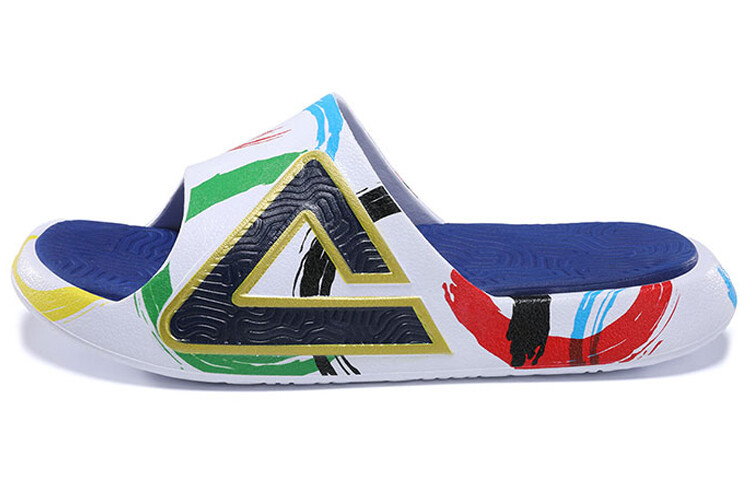 Шлепанцы мужские белые/синие Peak
Шлепанцы мужские белые/синие Peak