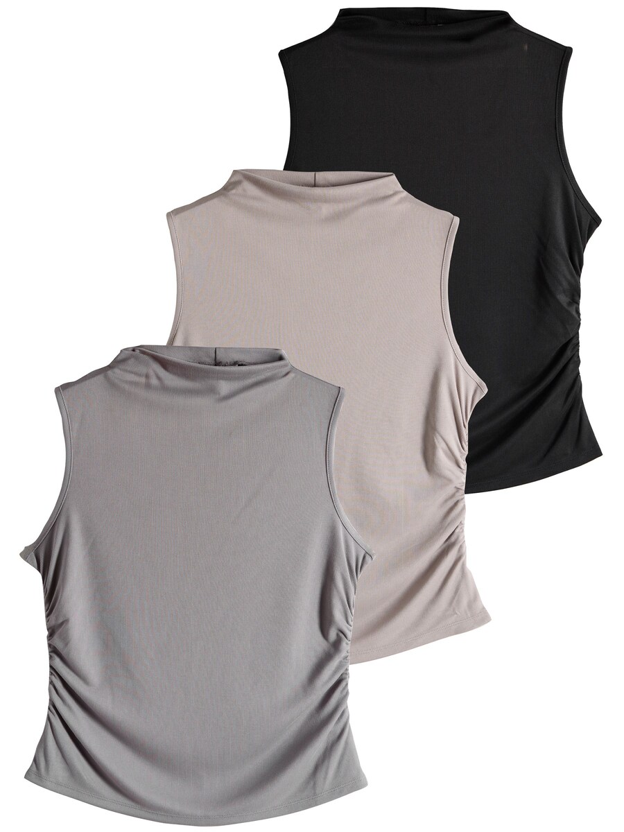 Топ The Set, серый/серо-коричневый/черный
Топ The Set, серый/серо-коричневый/черный