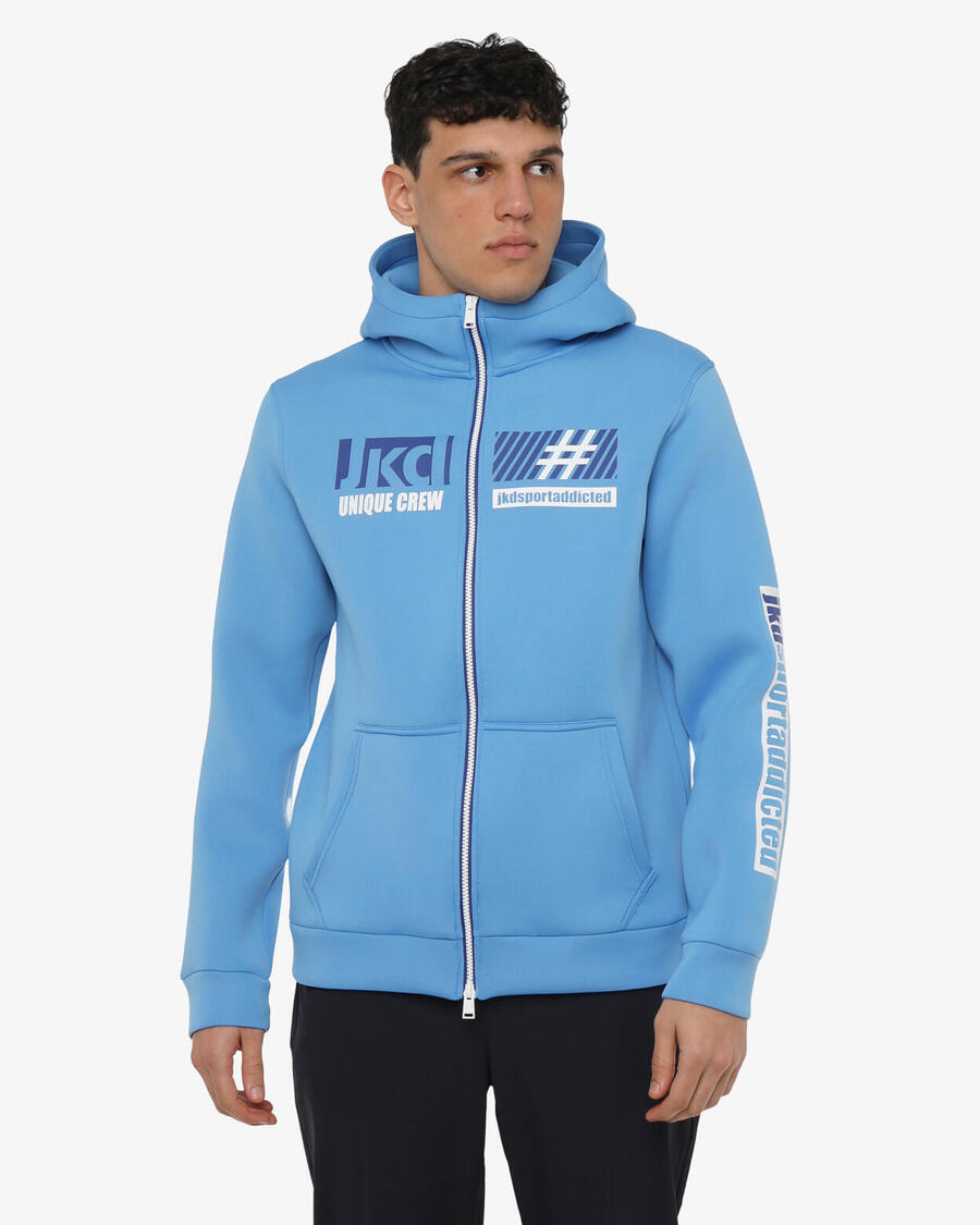 JAKED Мужская синтетическая фитнес-толстовка небесно-голубого цвета
JAKED Мужская синтетическая фитнес-толстовка небесно-голубого цвета