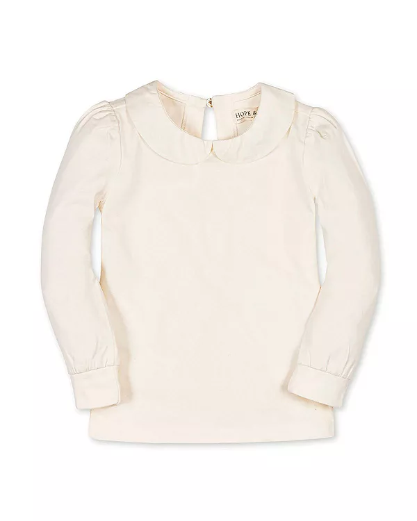 Вязаный топ с длинными рукавами из органического трикотажа с тканым воротником - для детей постарше. Hope & Henry, белый
Вязаный топ с длинными рукавами из органического трикотажа с тканым воротником - для детей постарше. Hope & Henry, белый