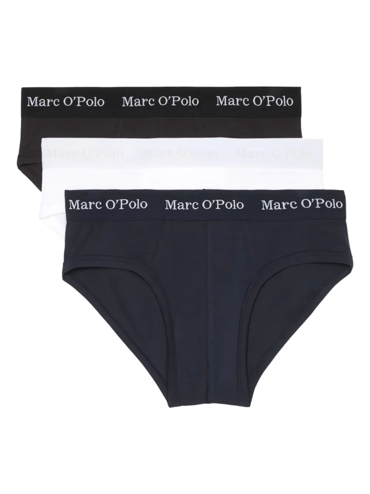 Marc O'Polo комплект из трех трусов-брифов с логотипом, черный
Marc O'Polo комплект из трех трусов-брифов с логотипом, черный