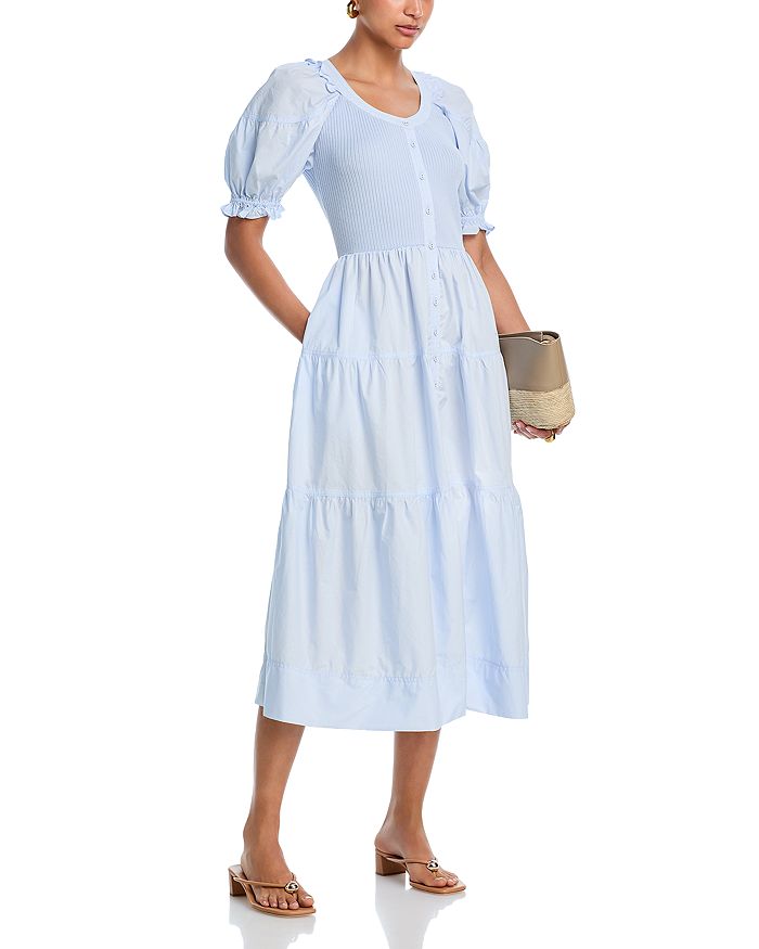 Платье миди из поплина и джерси - эксклюзив AQUA, синий
Платье миди из поплина и джерси - эксклюзив AQUA, синий