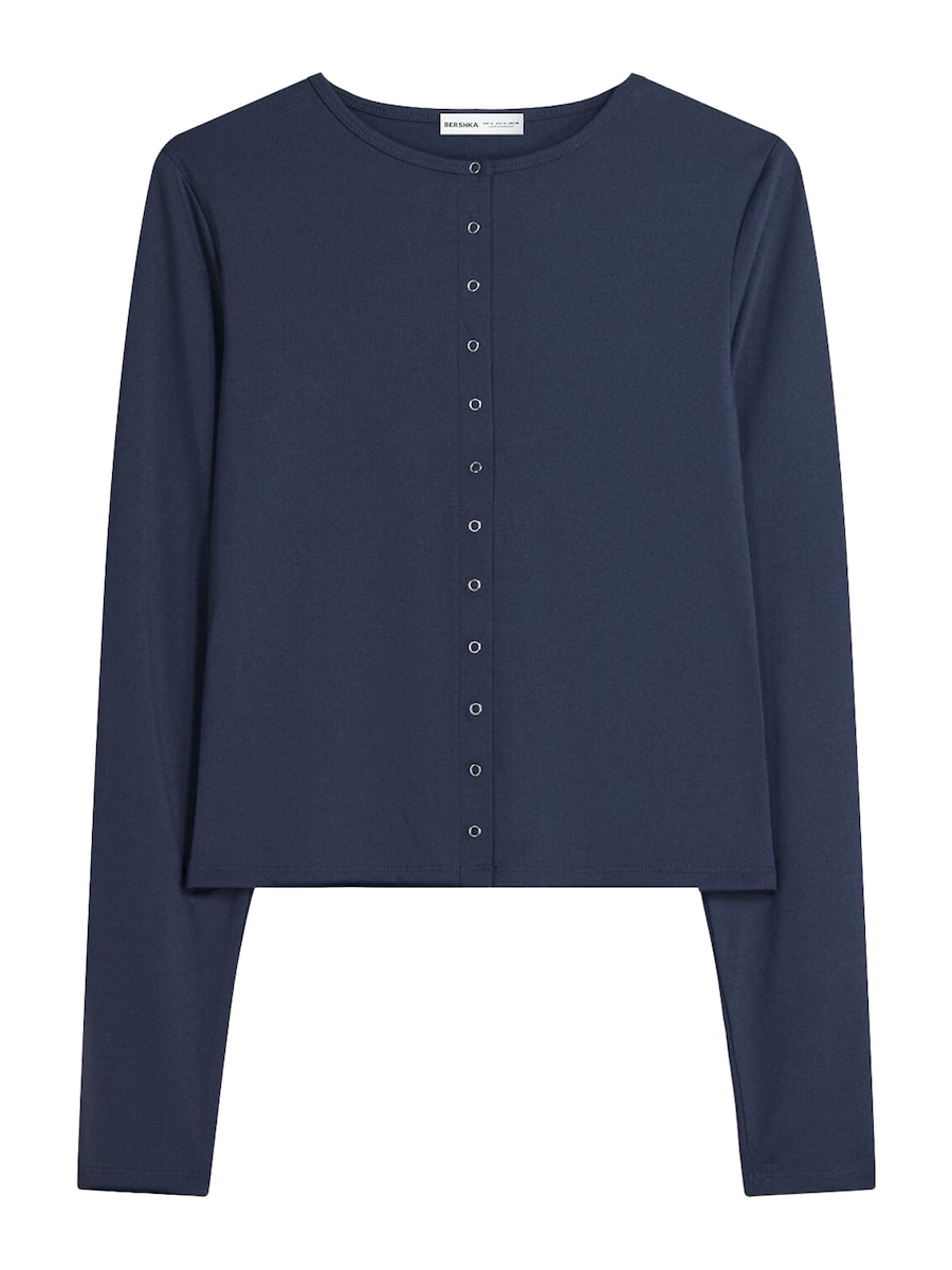 Рубашка Bershka, темно-синий
Рубашка Bershka, темно-синий