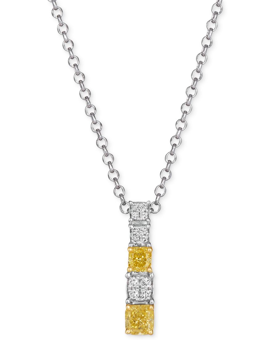 Подвеска-колье с бриллиантами: желтым (0,38 карата) и ванильным (0,06 карата) из двухцветного золота 14 карат Le Vian, Two Toned Gold
Подвеска-колье с бриллиантами: желтым (0,38 карата) и ванильным (0,06 карата) из двухцветного золота 14 карат Le Vian, Two Toned Gold