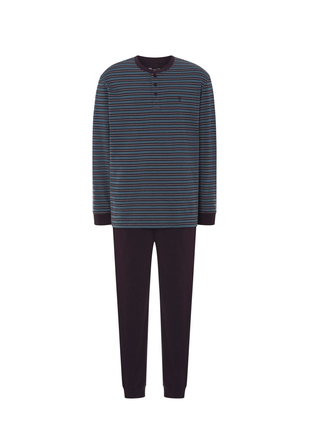 Мужская пижама длинная трикотажная на пуговицах в полоску синяя El Búho NOCTURNO, синий
Мужская пижама длинная трикотажная на пуговицах в полоску синяя El Búho NOCTURNO, синий