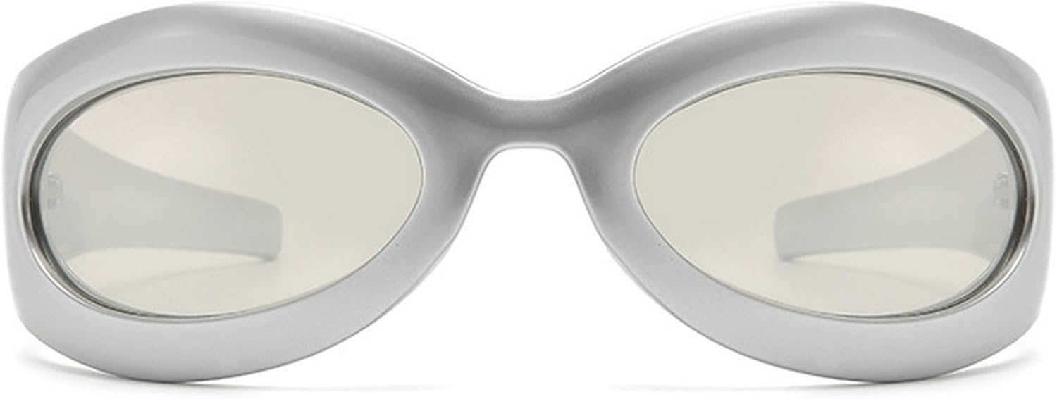 Винтажные овальные солнцезащитные очки «кошачий глаз» в стиле Y2K для женщин и мужчин, роскошные панк-очки с обтекаемой формой, защита от УФ-излучения UV400, спортивные очки унисекс N48 mincl, Silver
Винтажные овальные солнцезащитные очки «кошачий глаз» в стиле Y2K для женщин и мужчин, роскошные панк-очки с обтекаемой формой, защита от УФ-излучения UV400, спортивные очки унисекс N48 mincl, Silver