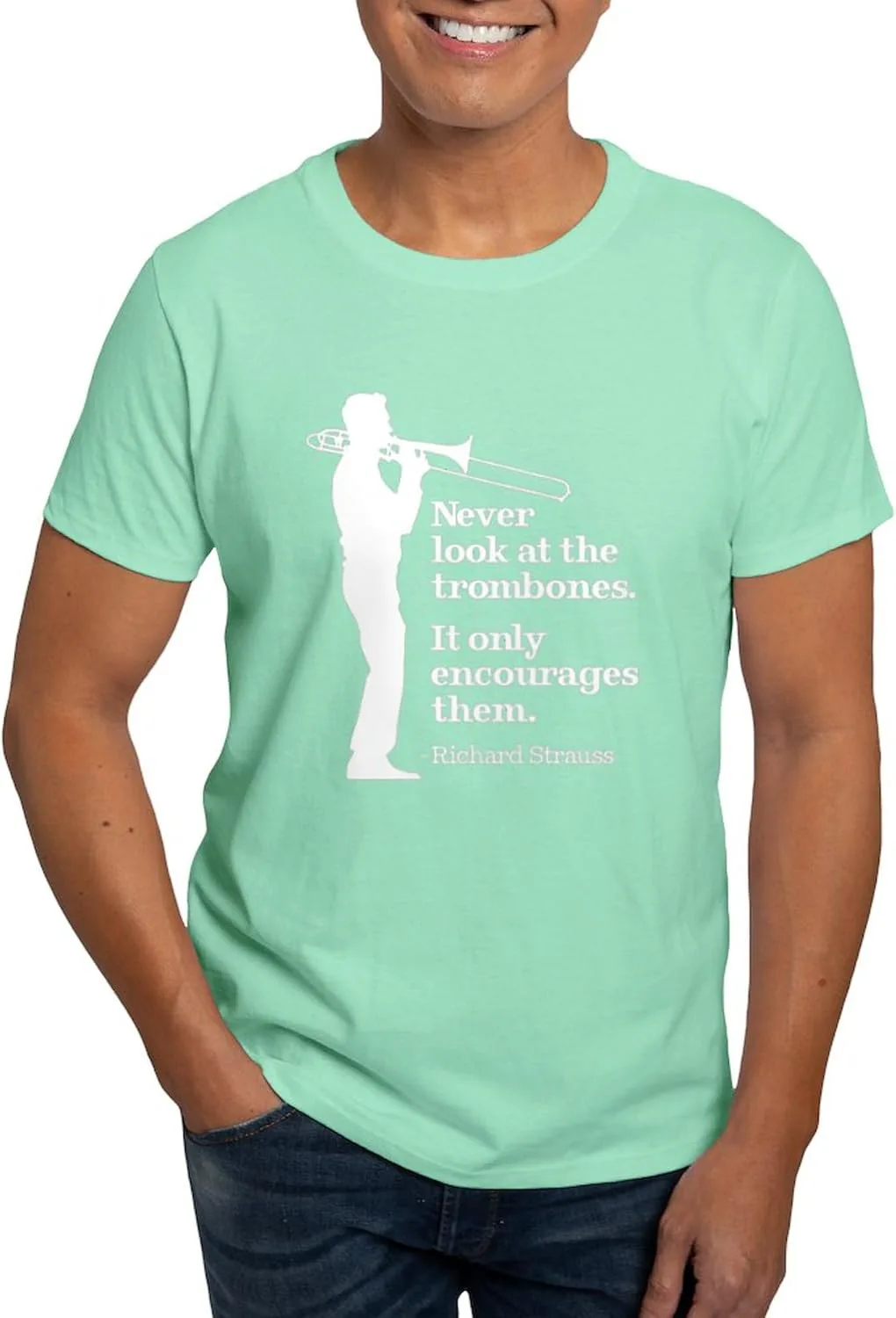 Футболка мужская CafePress Never Look at The Trombones Dark, 100% Cotton
Футболка мужская CafePress Never Look at The Trombones Dark, 100% Cotton