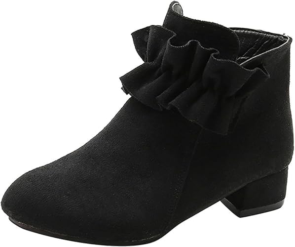 Детские ботильоны для девочек, низкий широкий каблук, боковая молния, короткие нарядные ботинки Hhhchpm, Black Velvet
Детские ботильоны для девочек, низкий широкий каблук, боковая молния, короткие нарядные ботинки Hhhchpm, Black Velvet