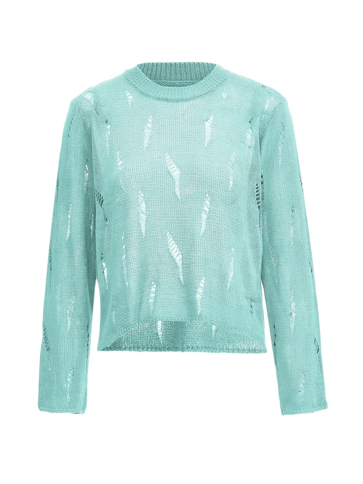 Женский свитер цвета лагуны myMO ATHLSR
Женский свитер цвета лагуны myMO ATHLSR