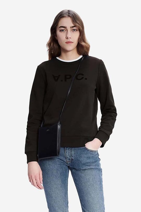 Хлопковая толстовка Sweat Viva A.P.C., черный
Хлопковая толстовка Sweat Viva A.P.C., черный