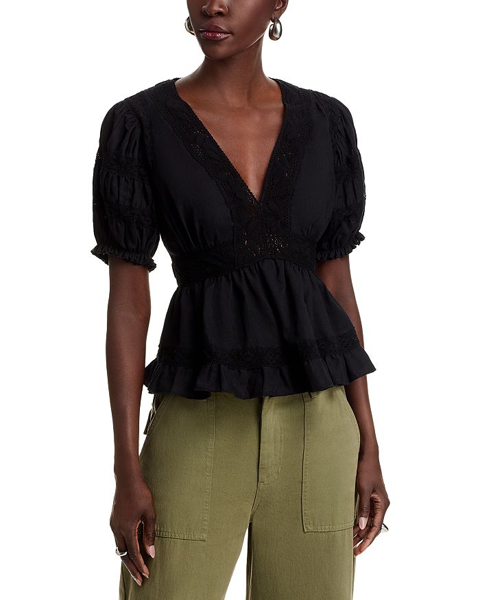 Винтажный топ с кружевом - эксклюзив AQUA, черный
Винтажный топ с кружевом - эксклюзив AQUA, черный