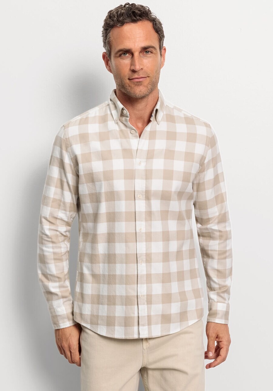 Рубашка OLYMP Regular fit Button Up, бежевый
Рубашка OLYMP Regular fit Button Up, бежевый