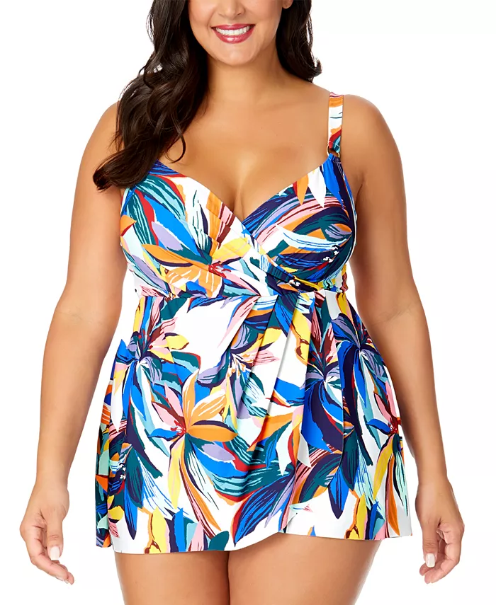 Купальное платье-сюрплис с принтом больших размеров Anne Cole, мультиколор
Купальное платье-сюрплис с принтом больших размеров Anne Cole, мультиколор