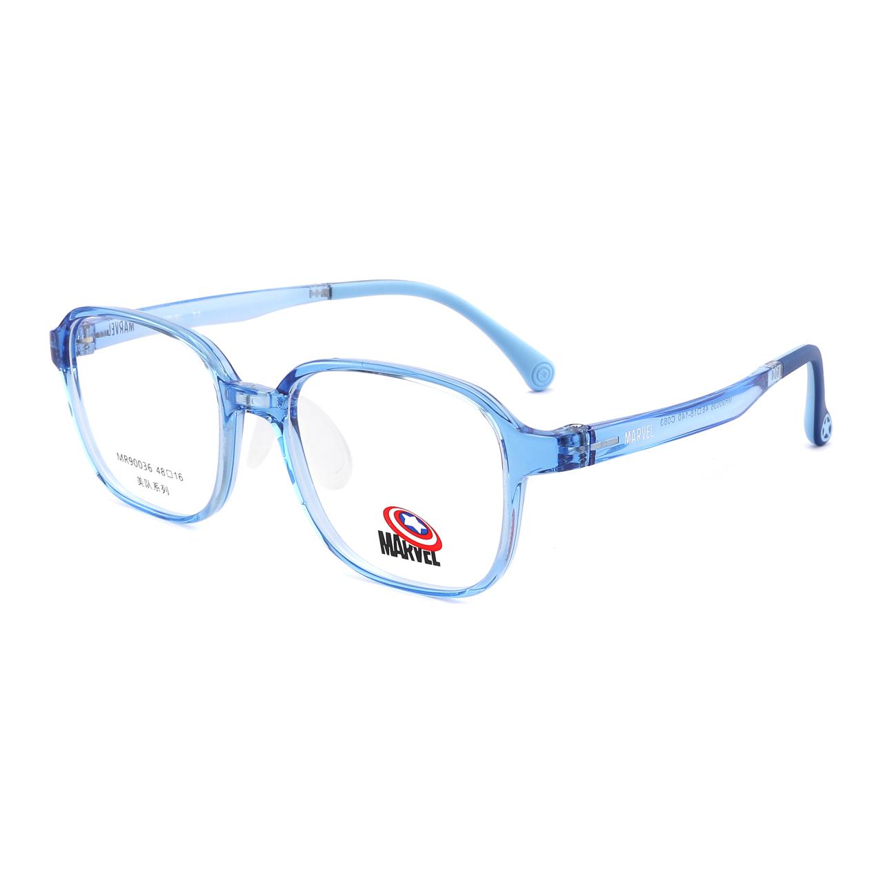 MARVEL Пластиковая овальная оправа для очков детская, Ocean Blue 
MARVEL Пластиковая овальная оправа для очков детская, Ocean Blue
