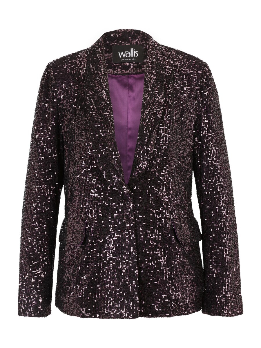 Классический блейзер Wallis Petite Blazer, темно-фиолетовый 
Классический блейзер Wallis Petite Blazer, темно-фиолетовый