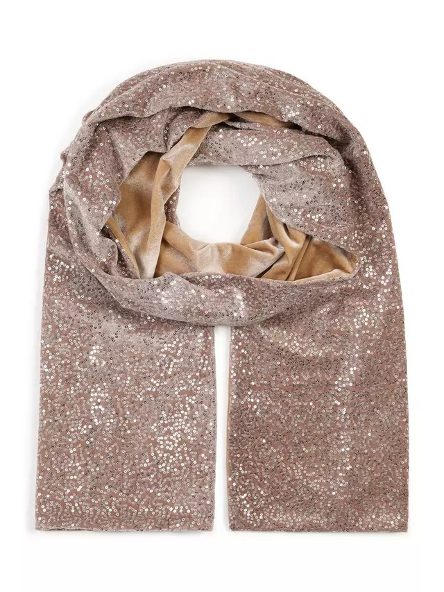 Шарф HotSquash Sequin, цвет creamsilver 
Шарф HotSquash Sequin, цвет creamsilver