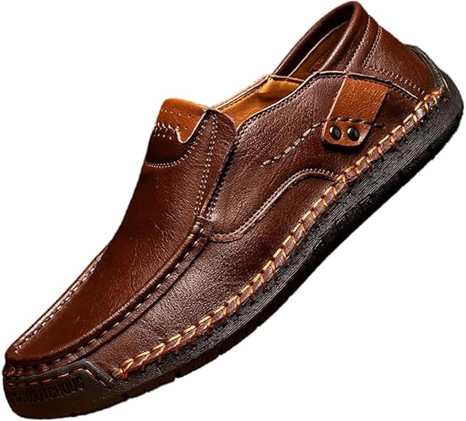 Мужские лоферы из натуральной кожи без шнурков - ручной работы с мягкой подошвой, противоскользящие и амортизирующие мокасины Zplmide, темно-коричневый
Мужские лоферы из натуральной кожи без шнурков - ручной работы с мягкой подошвой, противоскользящие и амортизирующие мокасины Zplmide, темно-коричневый