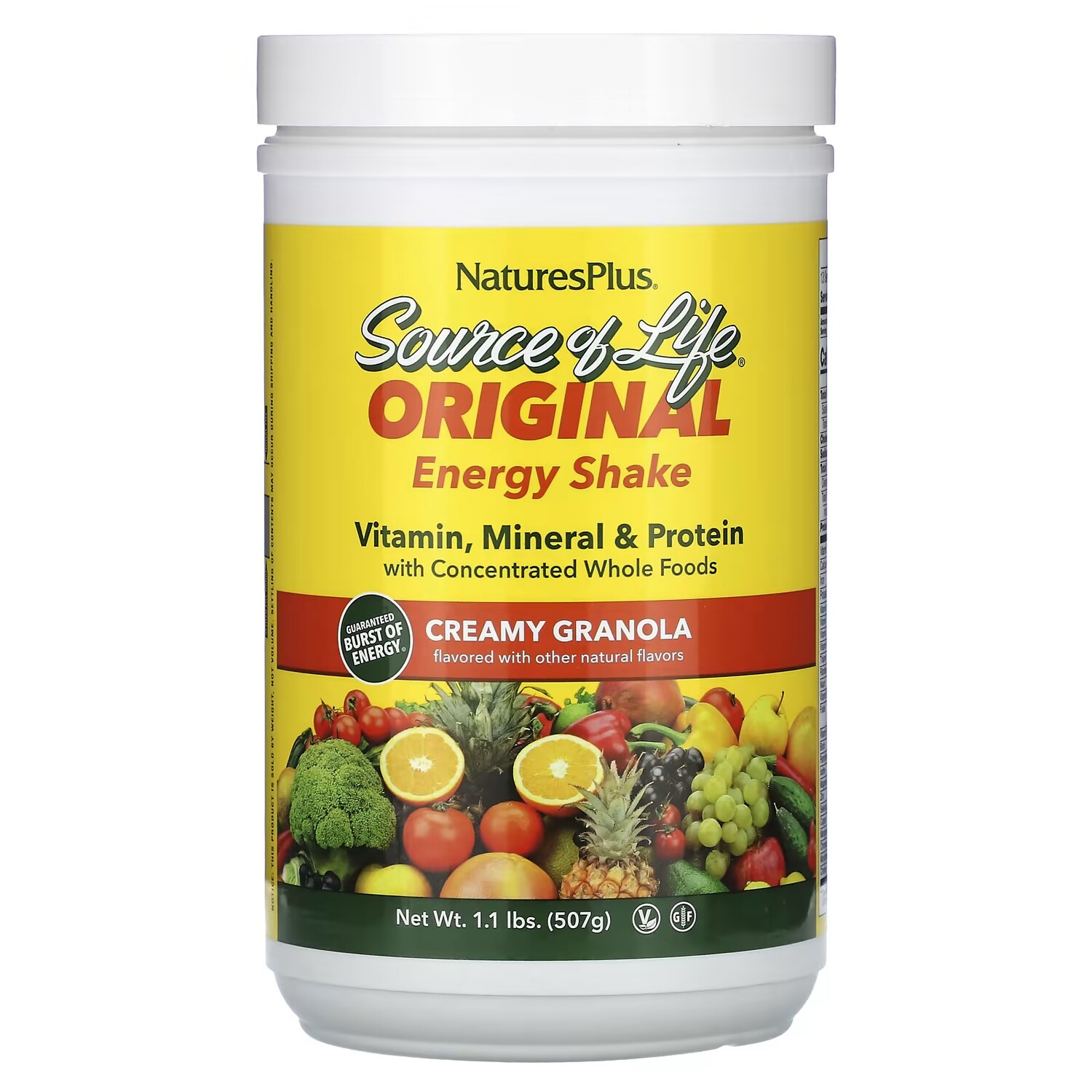 Мультивитаминная добавка NaturesPlus Source of Life Creamy Granola, 507 г
Мультивитаминная добавка NaturesPlus Source of Life Creamy Granola, 507 г