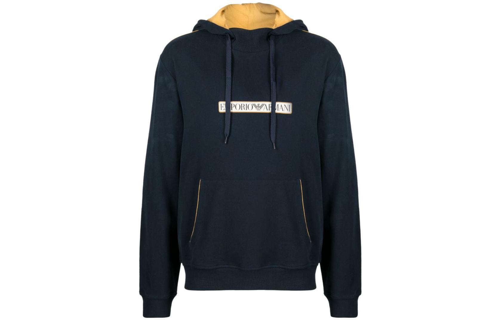 Худи с логотипом и отделкой в рубчик EMPORIO ARMANI, синий
Худи с логотипом и отделкой в рубчик EMPORIO ARMANI, синий