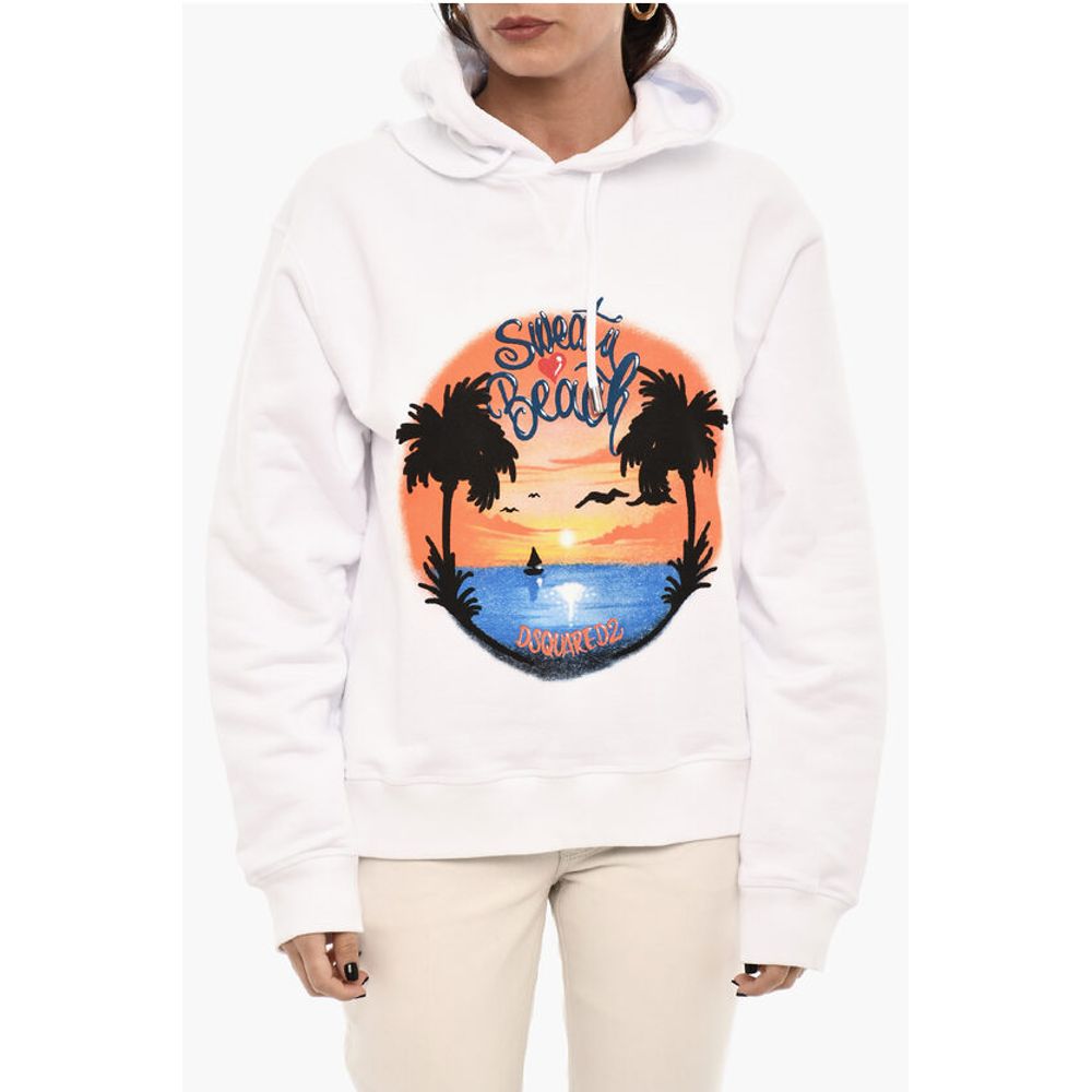 Толстовка с капюшоном из хлопка с принтом Dsquared2, White
Толстовка с капюшоном из хлопка с принтом Dsquared2, White