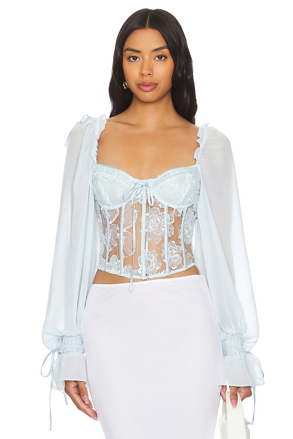 Саде топ For Love & Lemons, голубой
Саде топ For Love & Lemons, голубой