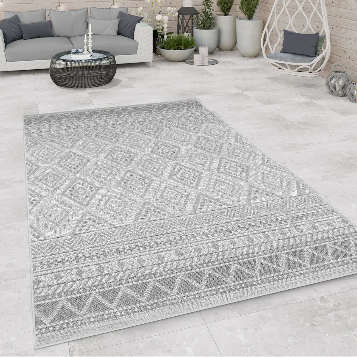 Ковер Paco Home "Vermont 184", прямоугольный, плоского переплетения, современный дизайн с ромбами, жесткий, подходит для использования на открытом воздухе 240х340 см, серый
Ковер Paco Home "Vermont 184", прямоугольный, плоского переплетения, современный дизайн с ромбами, жесткий, подходит для использования на открытом воздухе 240х340 см, серый