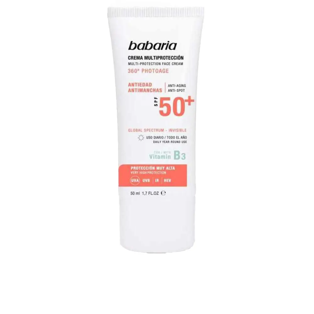 Солнцезащитный крем Solar Multiproteccion Crema Antimanchas Spf50+ Babaria, 50 мл
Солнцезащитный крем Solar Multiproteccion Crema Antimanchas Spf50+ Babaria, 50 мл