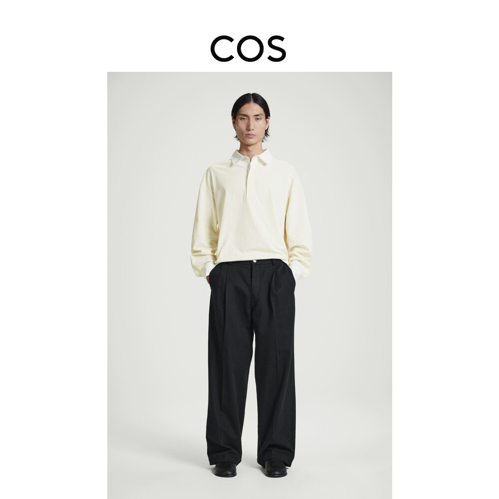 Брюки широкие мужские Cos со складками, черный
Брюки широкие мужские Cos со складками, черный