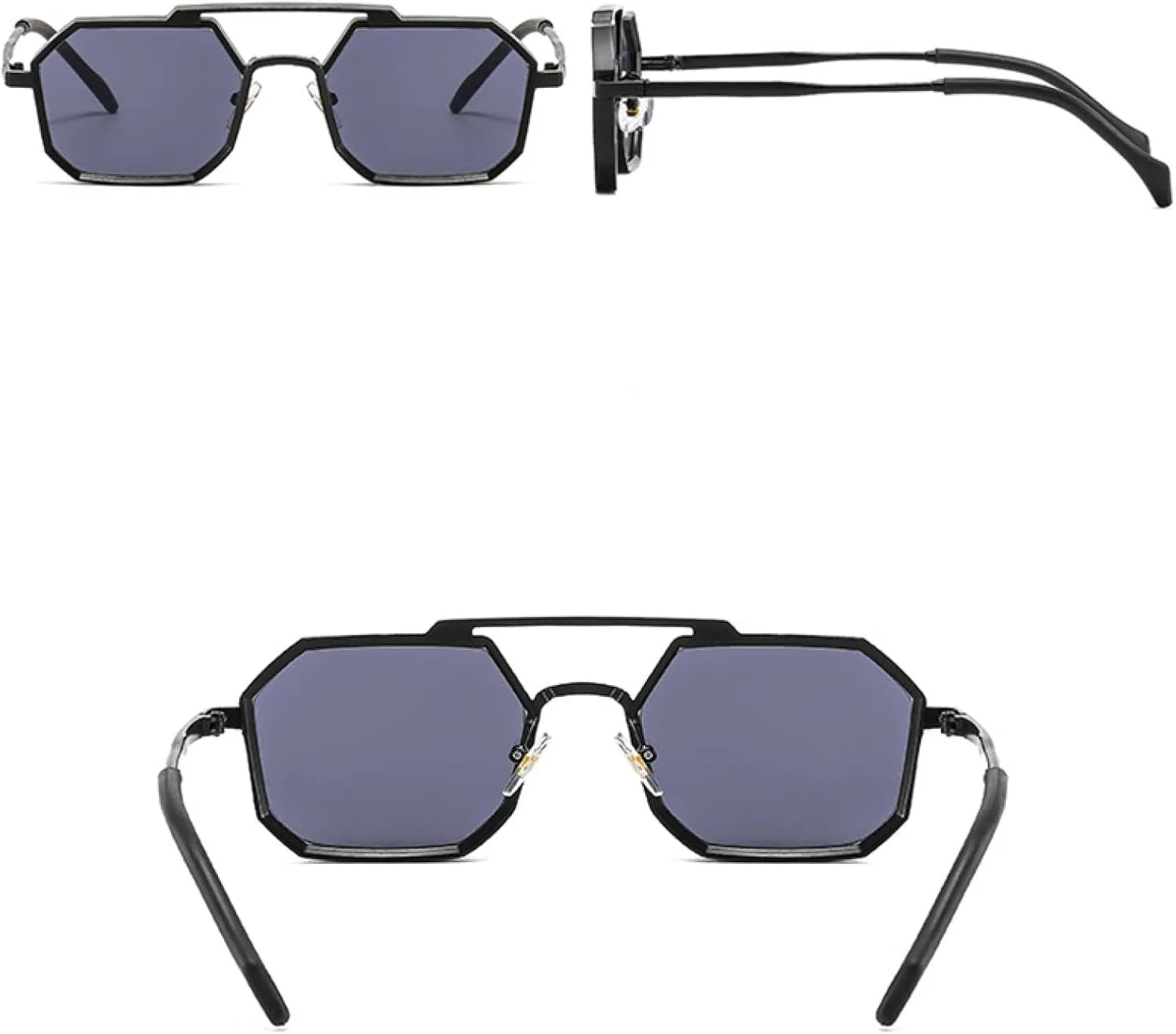 Ретро-металлические панк-солнцезащитные очки Polygon для женщин, модные, с прозрачными линзами, защита от УФ-излучения UV400, для мужчин TVTBBVV, Golden Grey
Ретро-металлические панк-солнцезащитные очки Polygon для женщин, модные, с прозрачными линзами, защита от УФ-излучения UV400, для мужчин TVTBBVV, Golden Grey