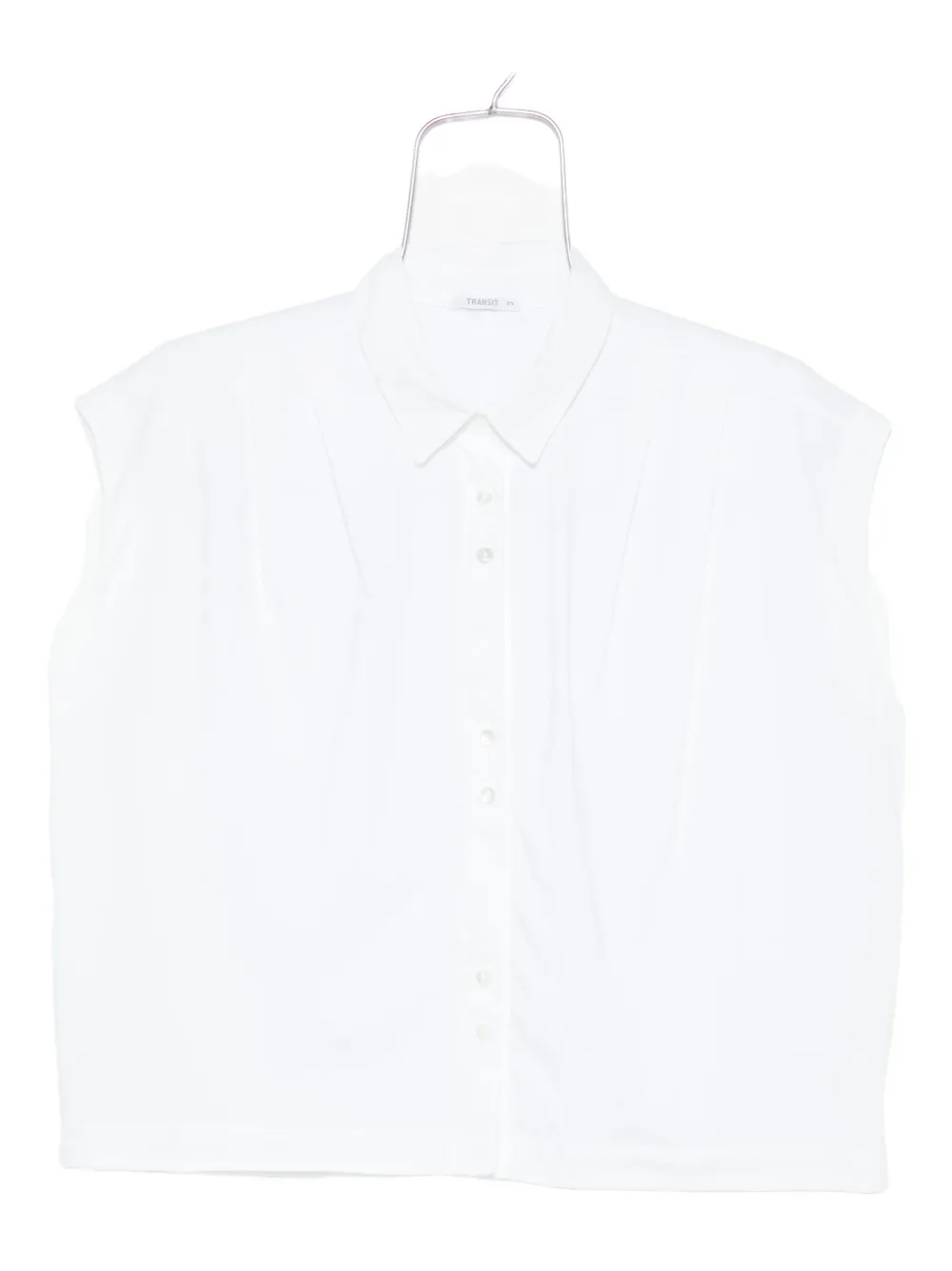Рубашка без рукавов на пуговицах Transit, белый
Рубашка без рукавов на пуговицах Transit, белый