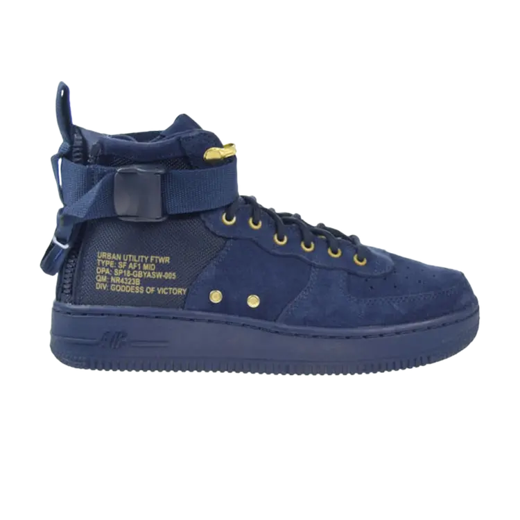 Кроссовки Nike SF Air Force 1 Mid GS 'Obsidian', синий
Кроссовки Nike SF Air Force 1 Mid GS 'Obsidian', синий