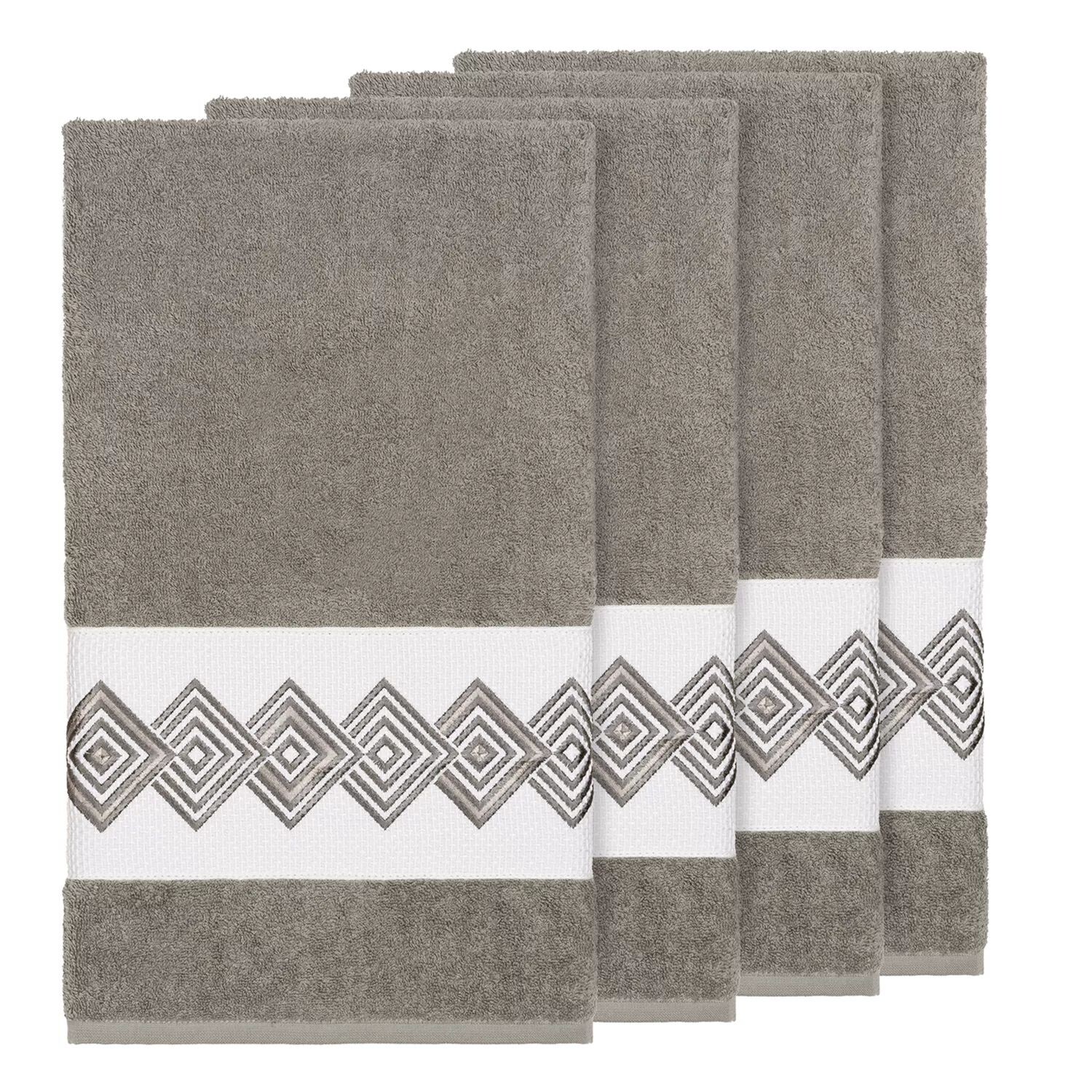 Linum Home Textiles Набор банных полотенец с украшением из турецкого хлопка Noah, светло-серый
Linum Home Textiles Набор банных полотенец с украшением из турецкого хлопка Noah, светло-серый